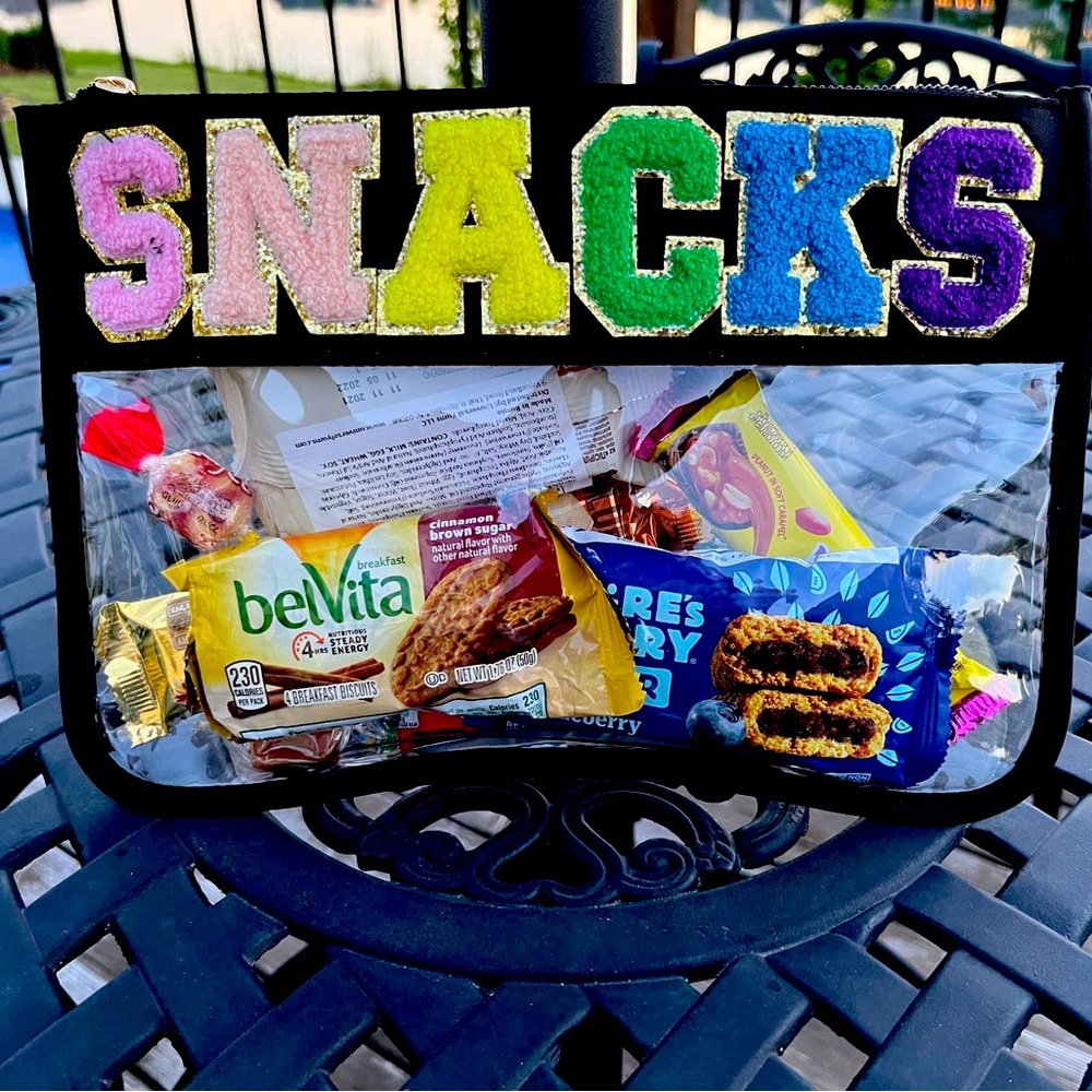 SNACK Varsity Letters Bag